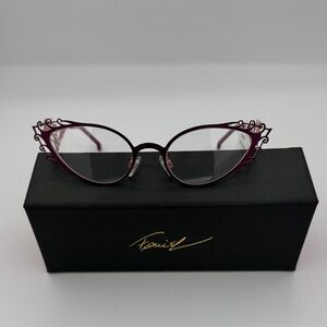 Chic Purple Cat-Eye Glasses